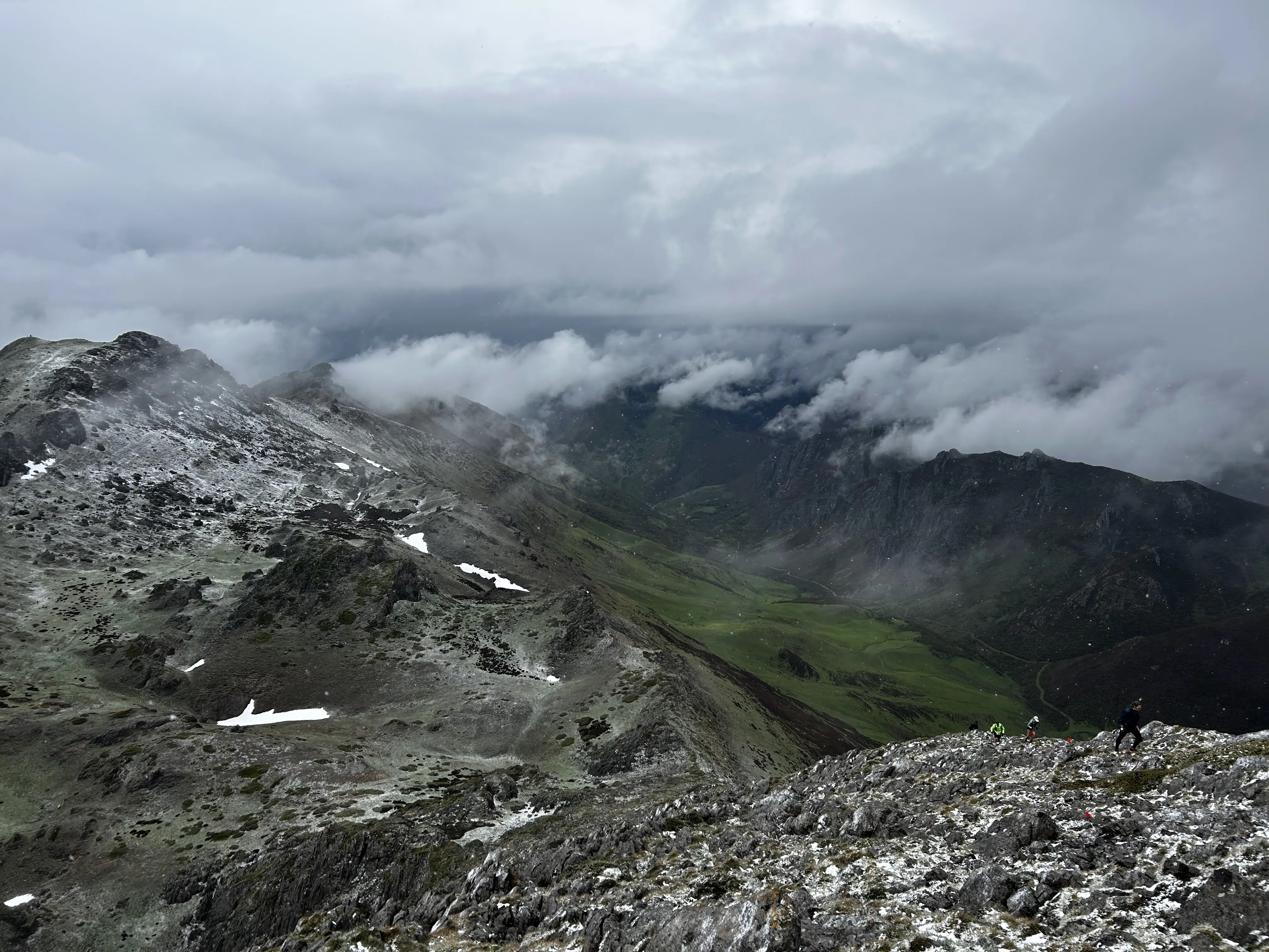 Imagen de la vista desde la cresta de la Brazosa